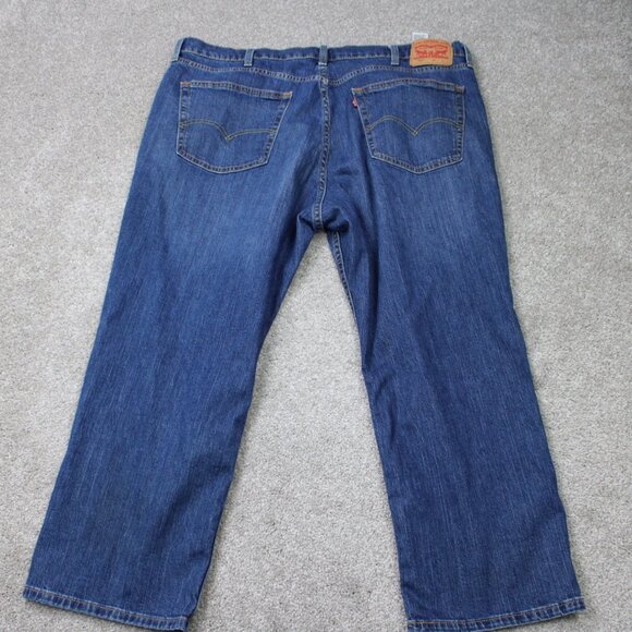 Levi's 559 Jeans Mens 44x29 Blue Relaxed Straight Leg 5-Pocket Stretch Denim - Picture 6 of 14